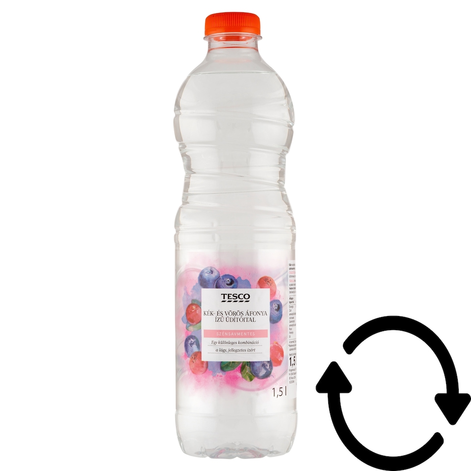 Tesco szénsavmentes kék- és vörös áfonya ízű üdítőital 1,5 l