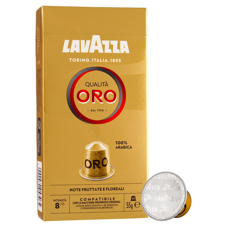 Obrázek 1 pro produkt Lavazza Qualità Oro mletá káva kapsle 10 ks 55g