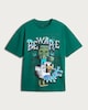 image 4 of Minecraft Beware of the Dark Pure Cotton T-Shirt in Green