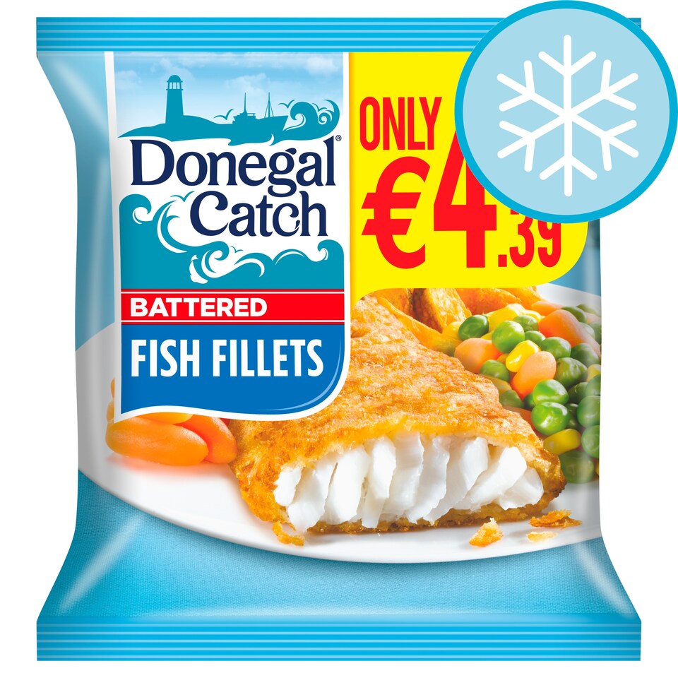 Donegal Catch Battered Fish Fillets 380g PMP