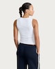 image 3 of F&F Active ULTRASTRETCH Ribbed Ruched Vest in Cream