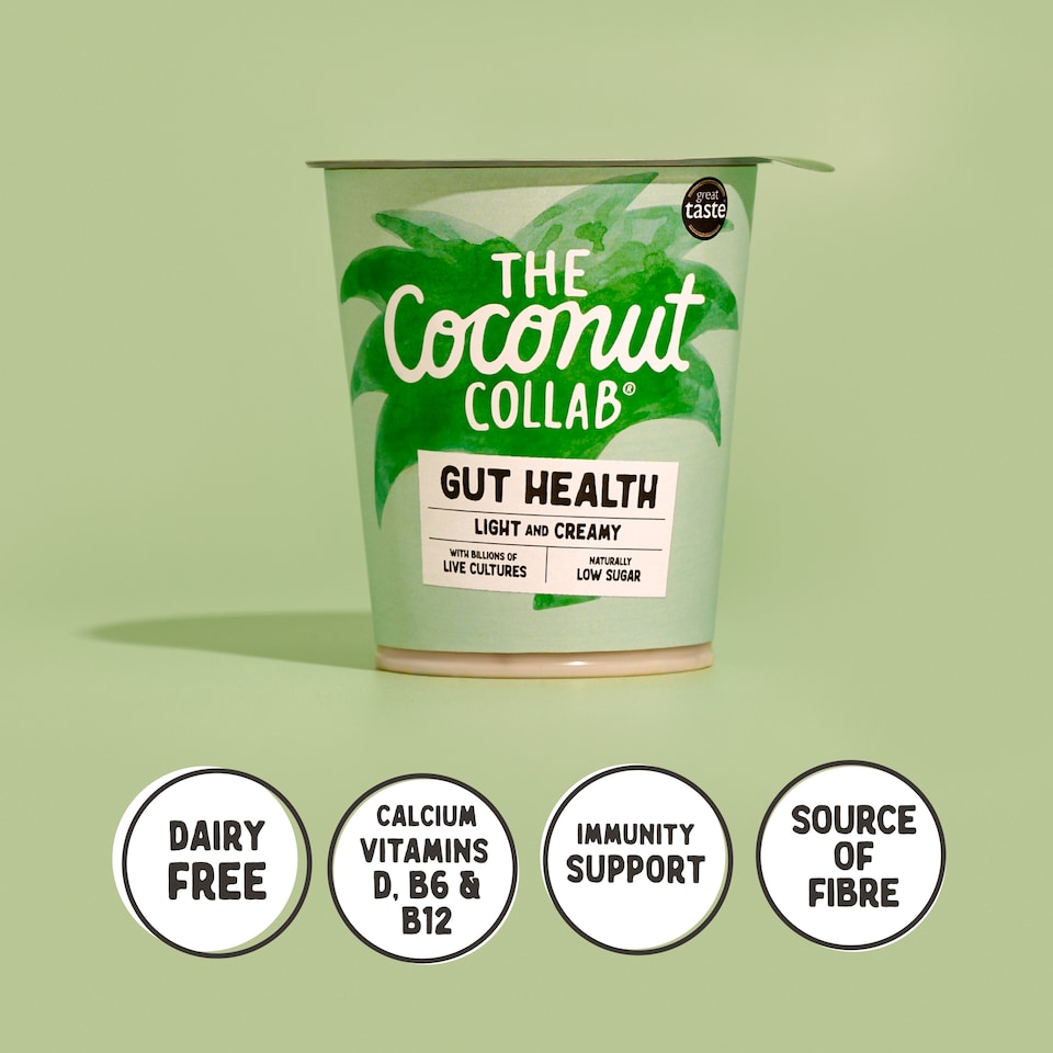 image 1 of The Coconut Collab Plain Gut Health Coconut Yoghurt 350g