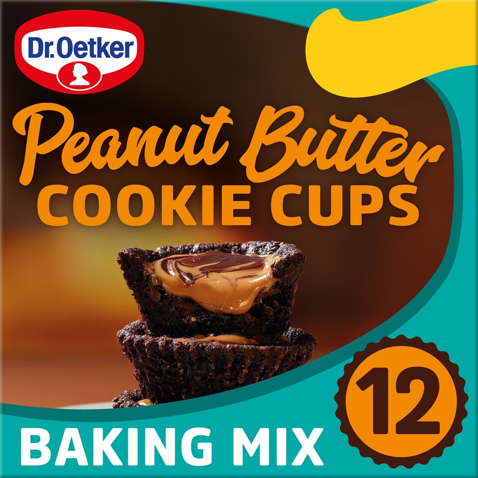 Dr. Oetker Peanut Butter Cups Cookie Mix 240G Tesco Groceries