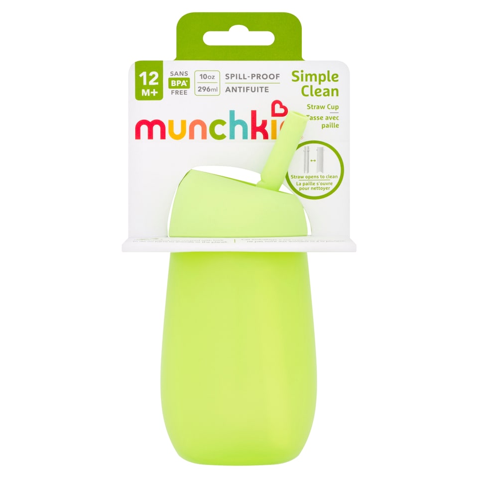 image 1 of Munchkin Simple Clean Straw Cup 296Ml