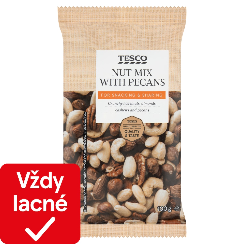 Tesco Zmes lúpaných suchých škrupinových plodov 100 g
