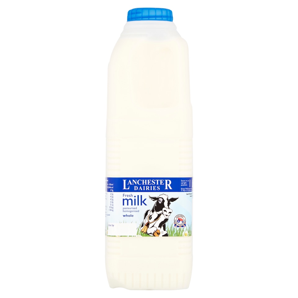 Lanchester Dairy Whole Milk 1 Litre