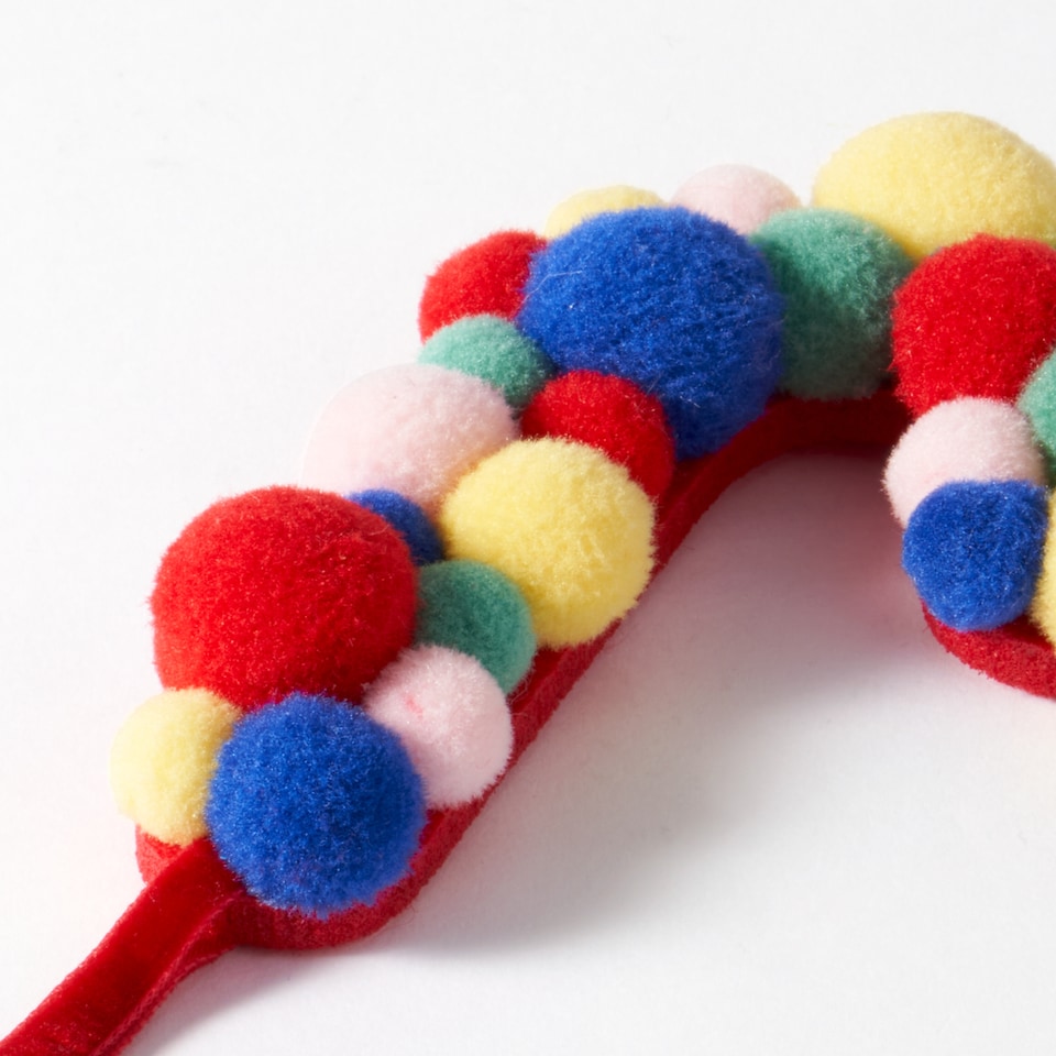 image 1 of Paperchase Cosmic Christmas Pom Pom Letter J Hanging Decoration