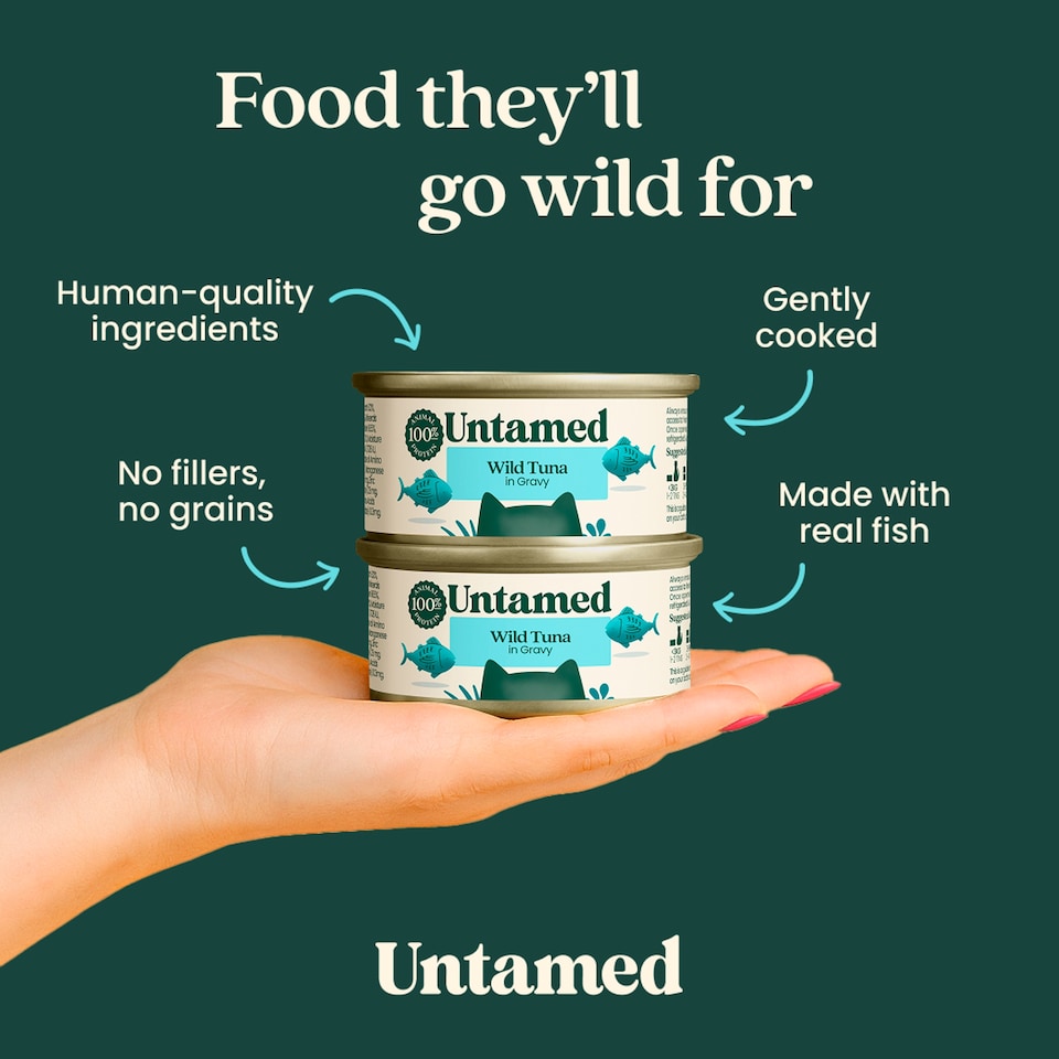 image 1 of Untamed Wild Tuna in Gravy Cat Food 75G