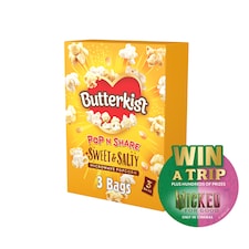 Butterkist Microwave Popcorn Sweet & Salted 3X60g