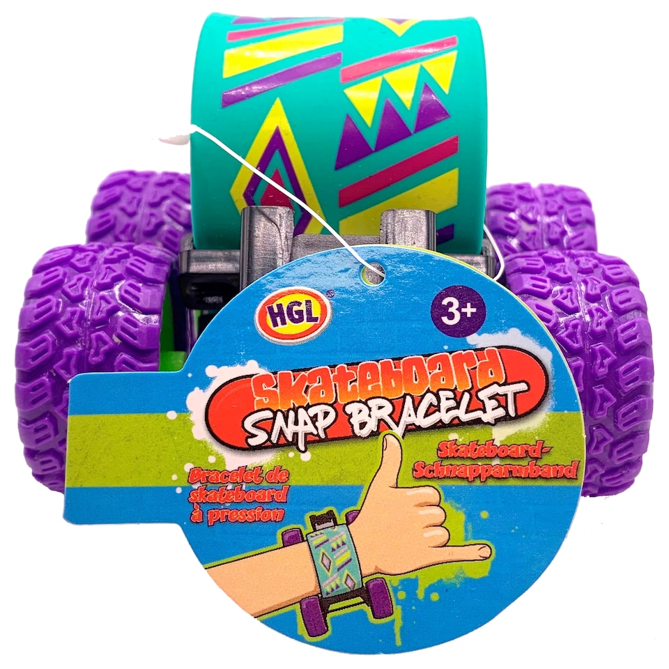 image 1 of Hgl Skateboard Snap Bracelet
