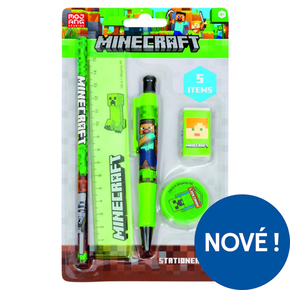 Minecraft Sada školních potřeb