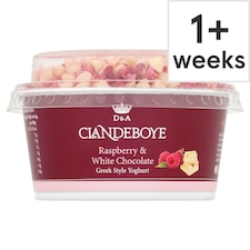 Clandeboye Greek Style Yoghurt - Raspberry & White Chocolate 150g