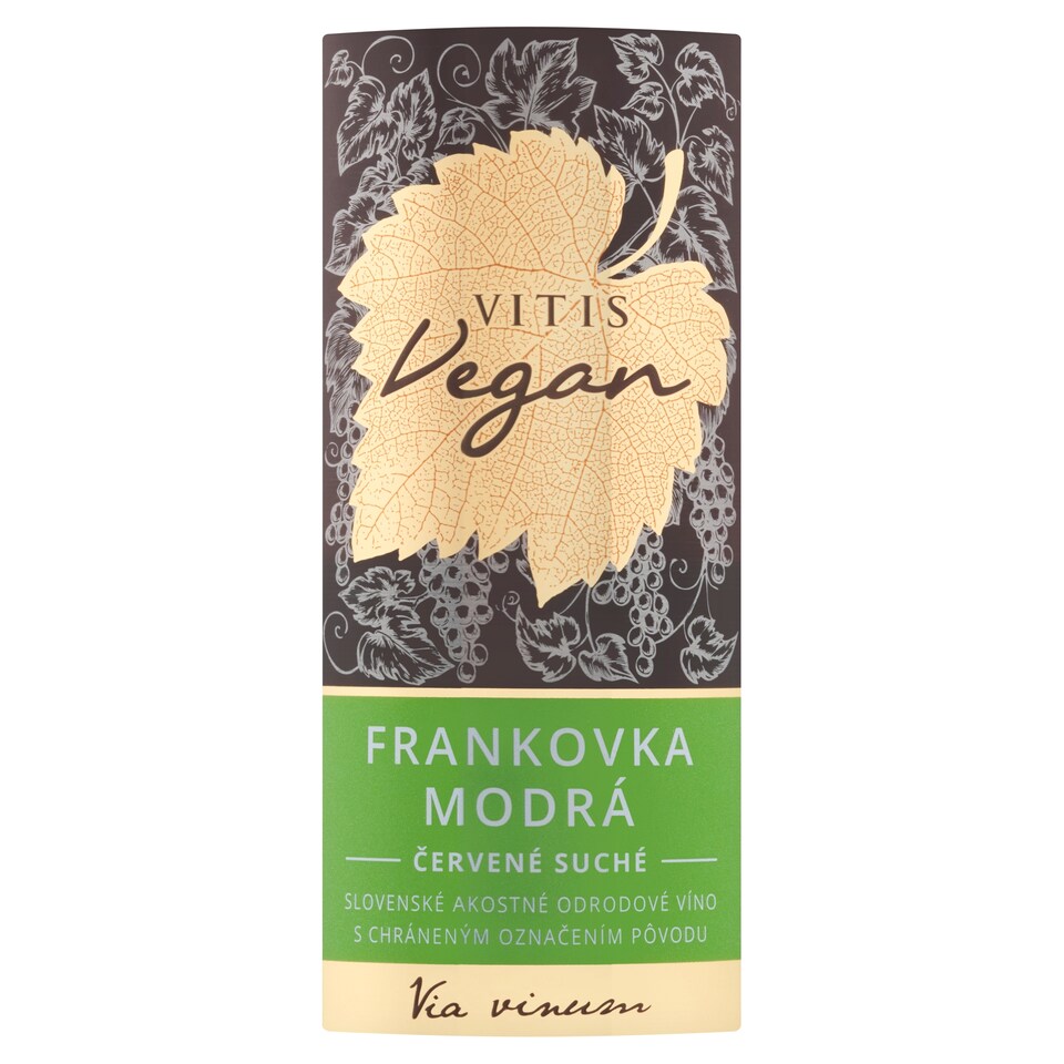 image 1 of Vitis Vegan Frankovka modrá slovenské akostné odrodové víno červené suché 0,75 l