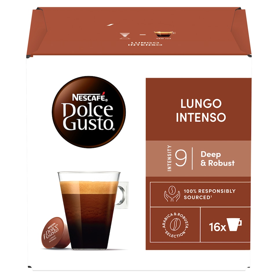 NESCAFÉ® Dolce Gusto® Lungo Intenso - Coffee Capsules - 16 Capsules in a Pack