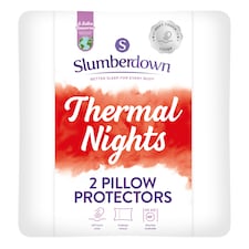 SLUMBERDOWN THERMAL NIGHTS PILLOW PROTECTOR PAIR
