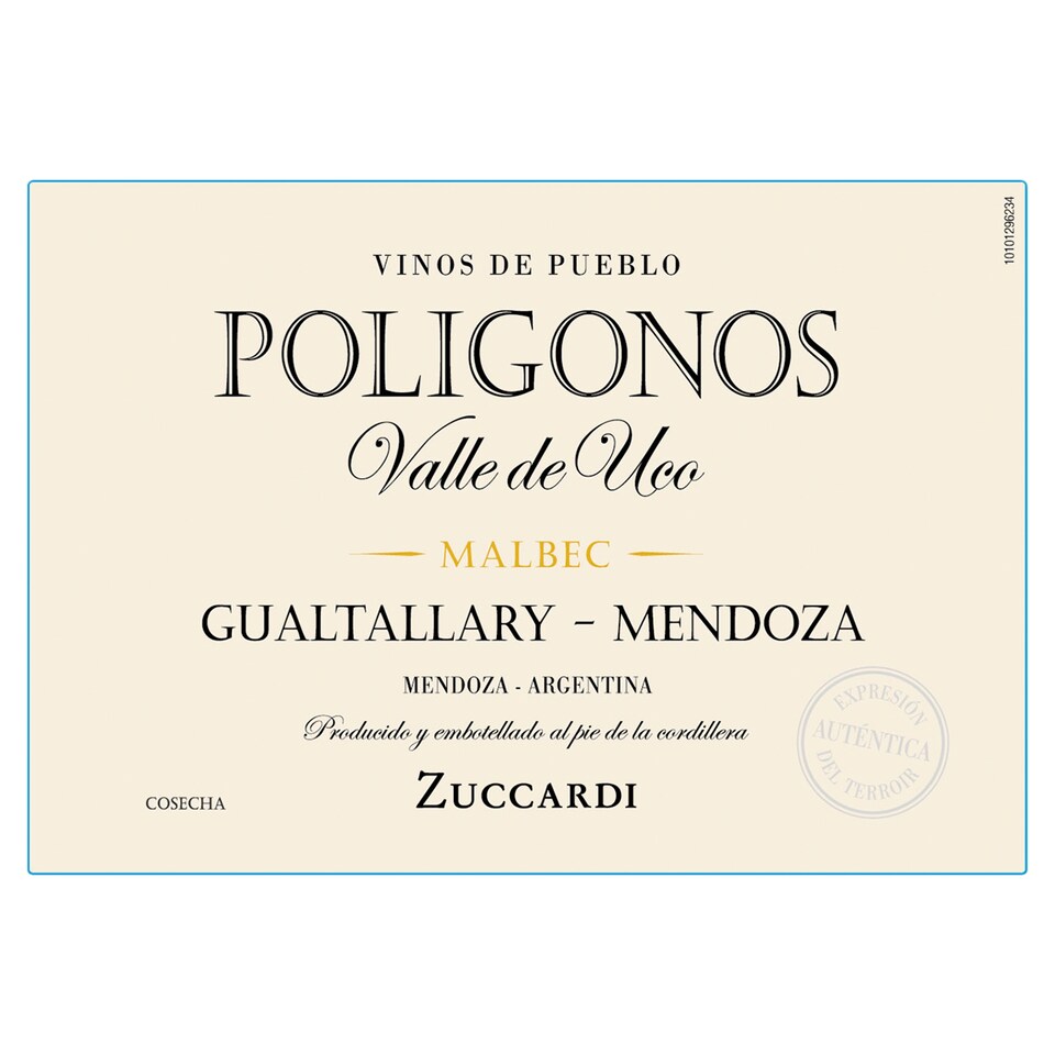 image 1 of Zuccardi Poligonos Gualtallary Malbec 75cl