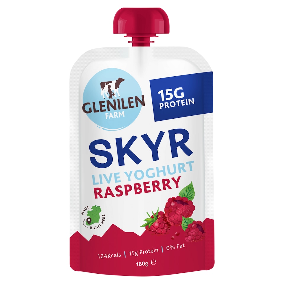 Glenilen Farm Raspberry SKYR Yoghurt Pouch 160g