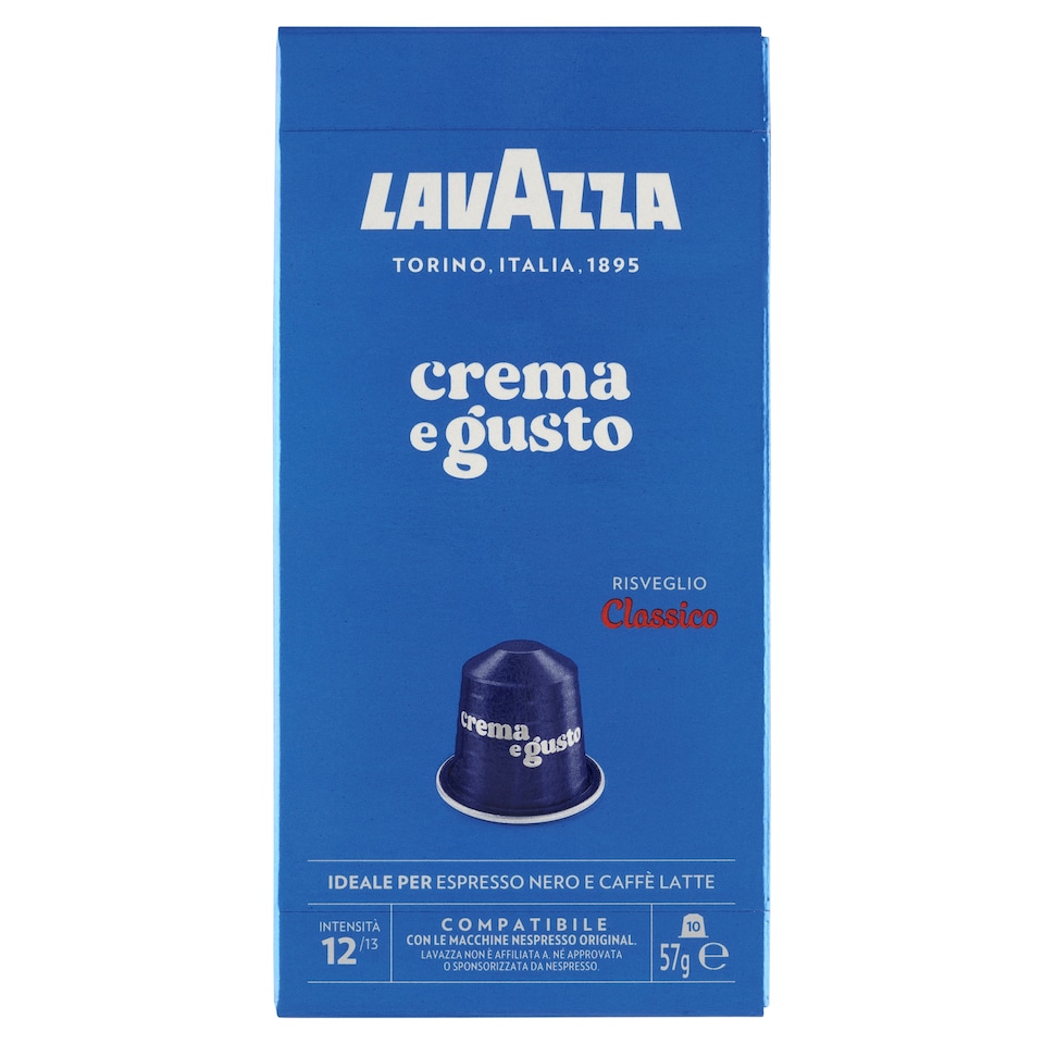 image 1 of Lavazza Crema E Gusto Risveglio Classico Ground Coffee Capsules 10 pcs 57g