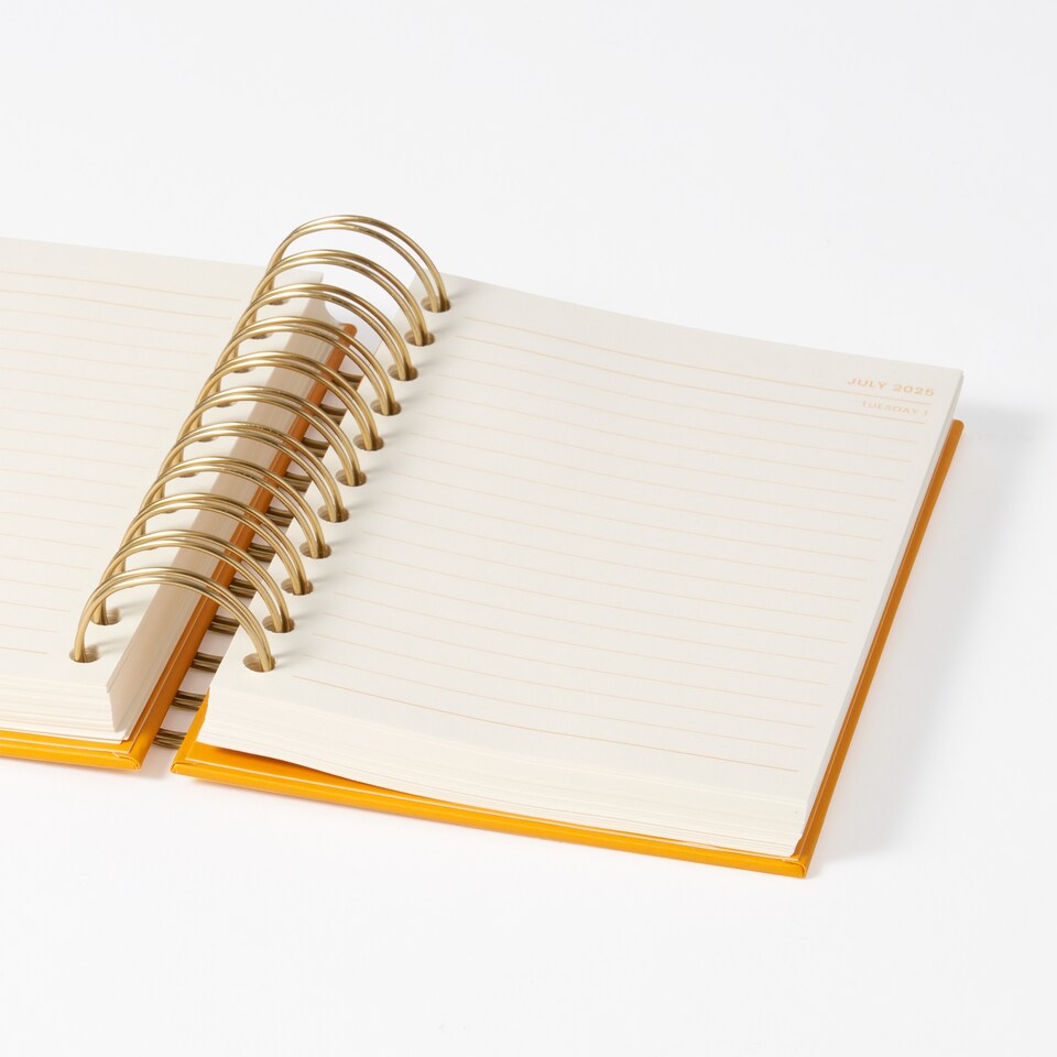 image 1 of Paperchase Icons A6 2025 DTV Diary - Sunshine