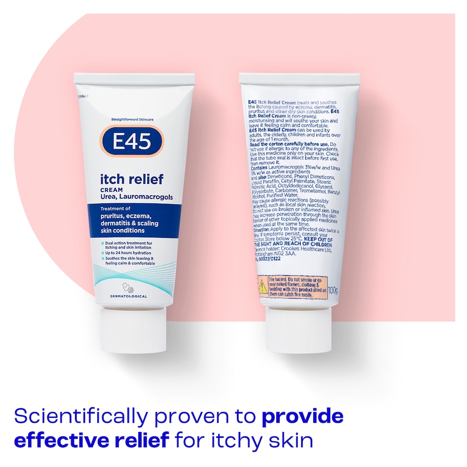 image 1 of E45 Itch Relief Body Cream for Itchy & Irritated Skin 100g
