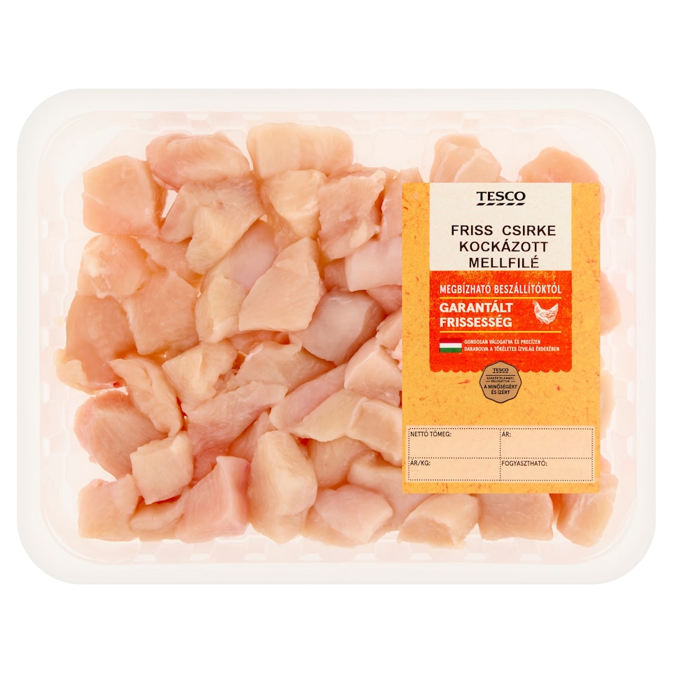 Tesco friss csirke kockázott mellfilé 450 g