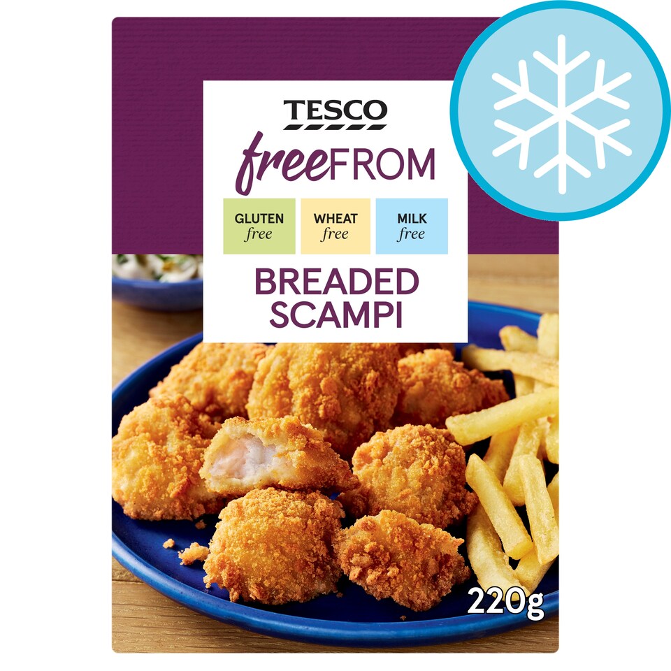 Tesco Free From Breaded Scampi 220G