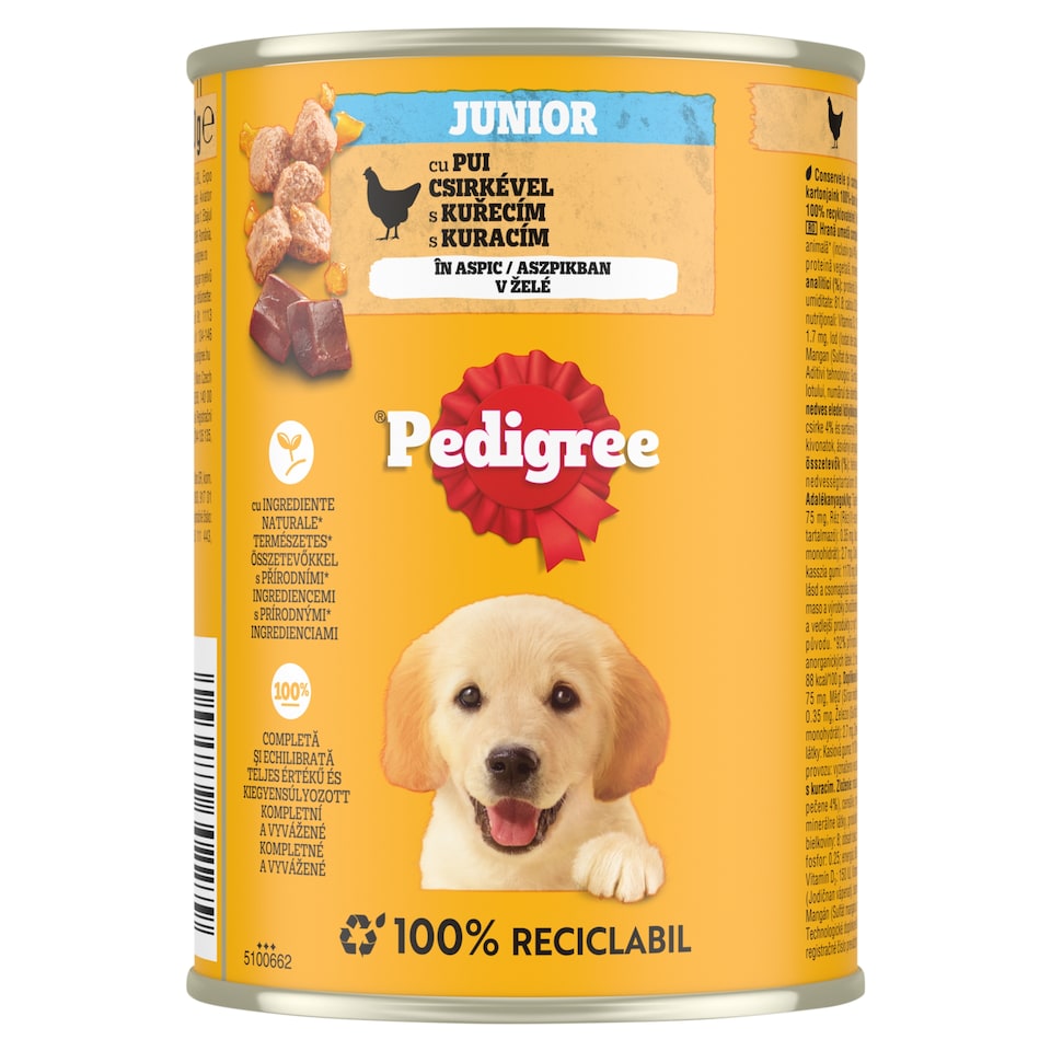 Pedigree Junior s kuřecím v želé 400g