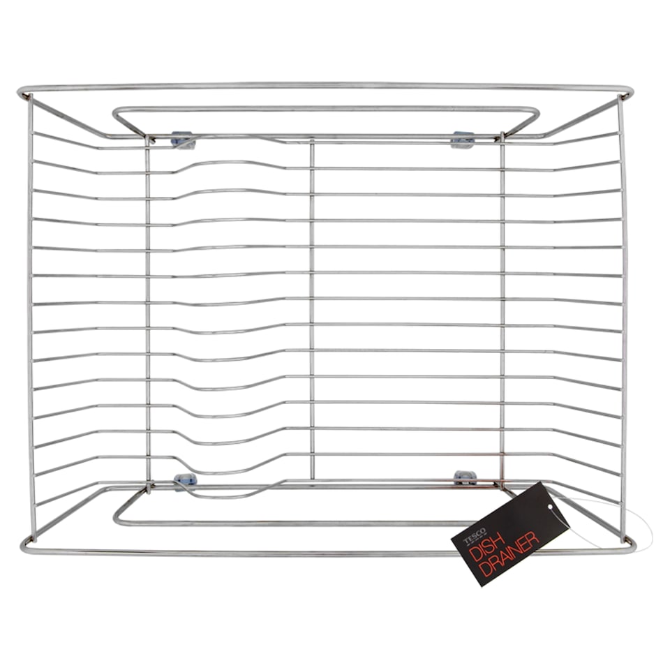 Tesco Stainless Steel Dish Drainer