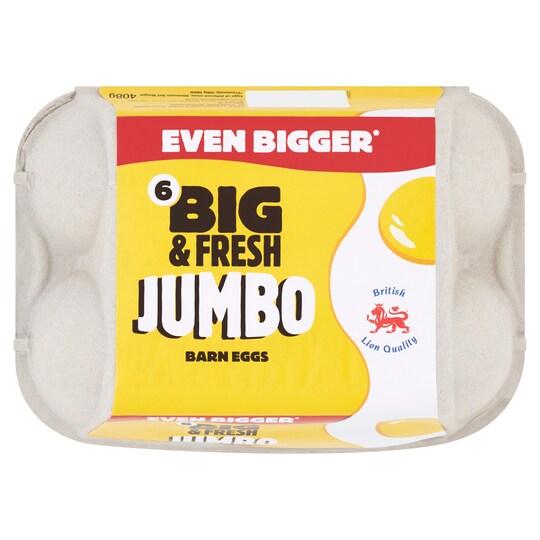 Big & Fresh Jumbo 6 Eggs Tesco Groceries