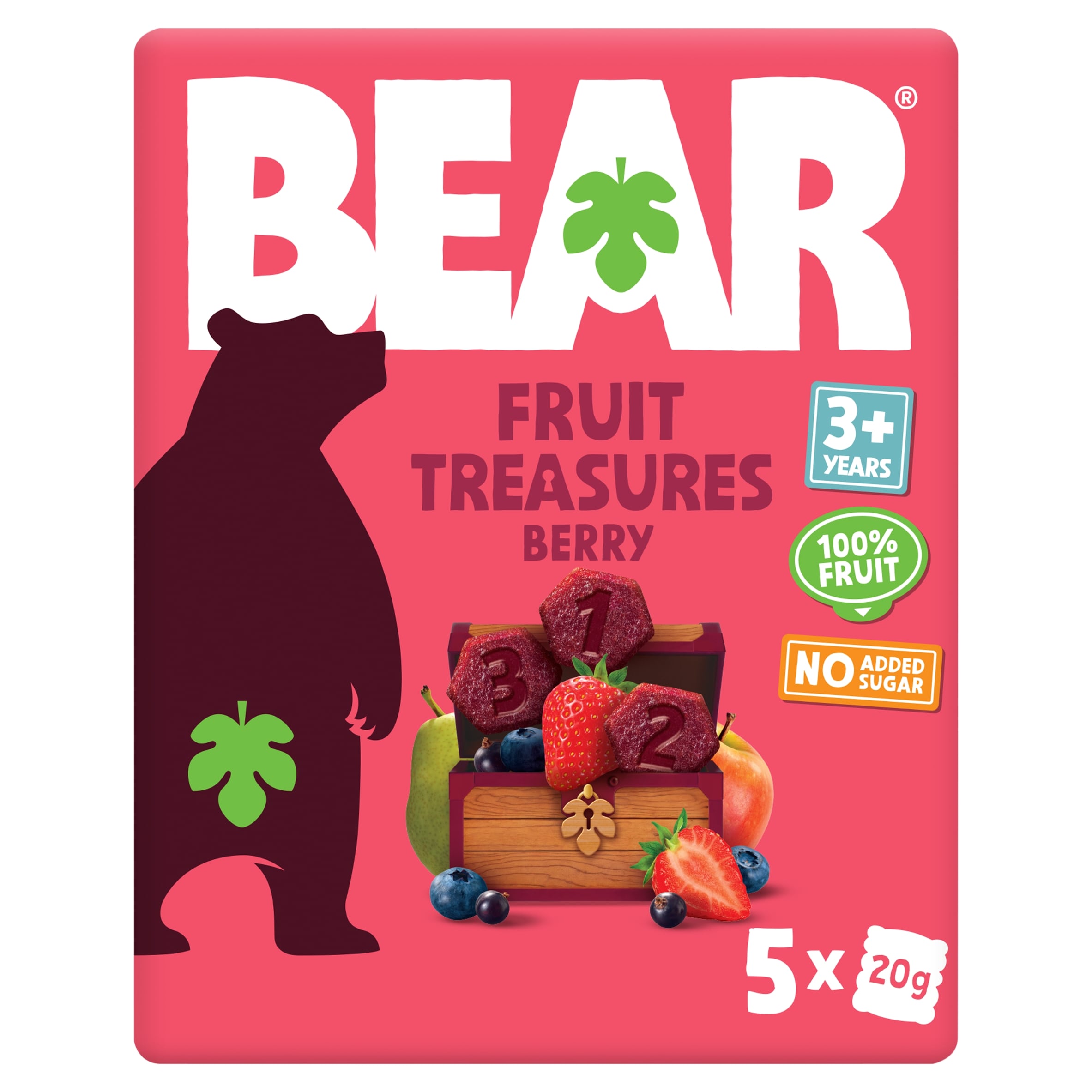 BEAR Fruit Treasures Berry 5 x 20g