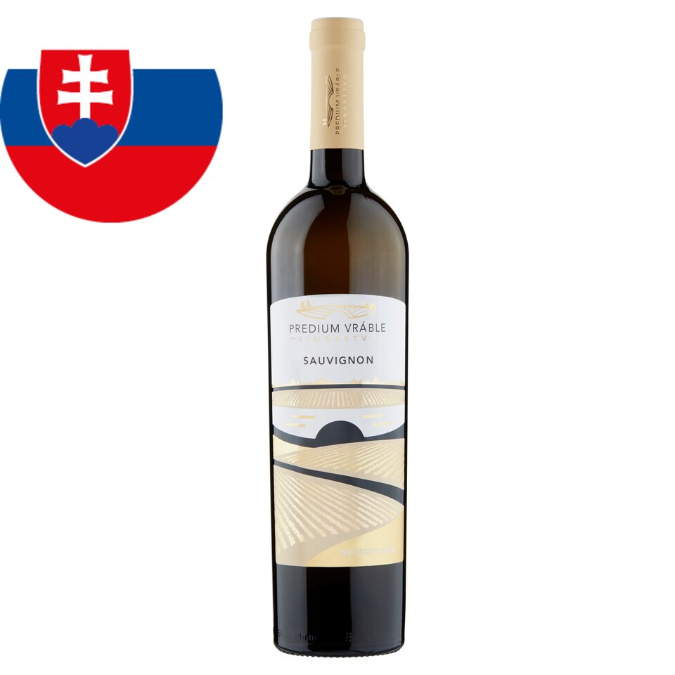 Predium Vráble Sauvignon víno biele suché 0,75 l