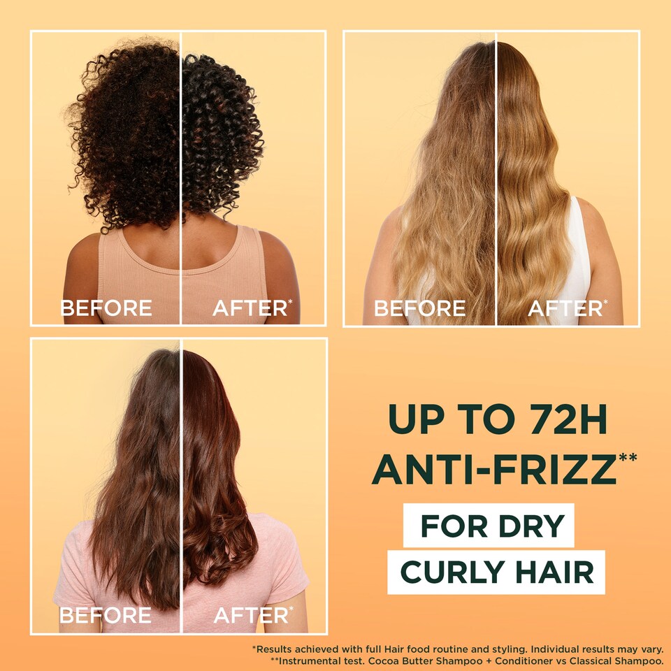 image 1 of Garnier Ultimate Blends Hair Food Cocoa Butter Conditioner 350Ml