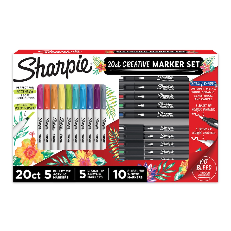 image 1 of Sharpie Creative Markers Pen Set 20 Pack