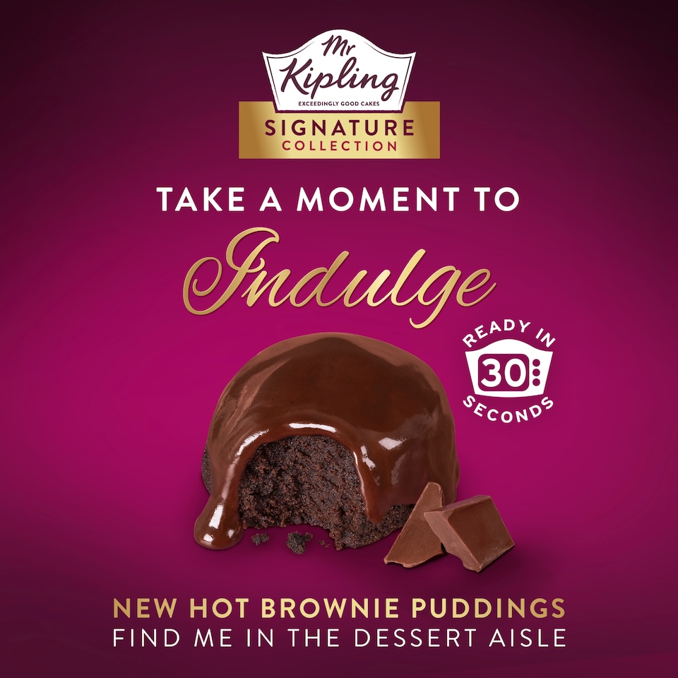 image 1 of Mr Kipling Signature Belgian Chocolate Brownie Puddings 210g