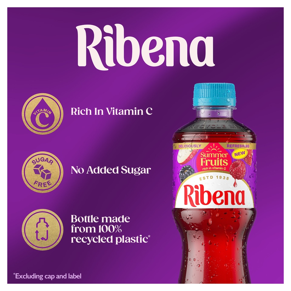 image 1 of Ribena Summer Fruits No Added Sugar Juice Drink 500ml