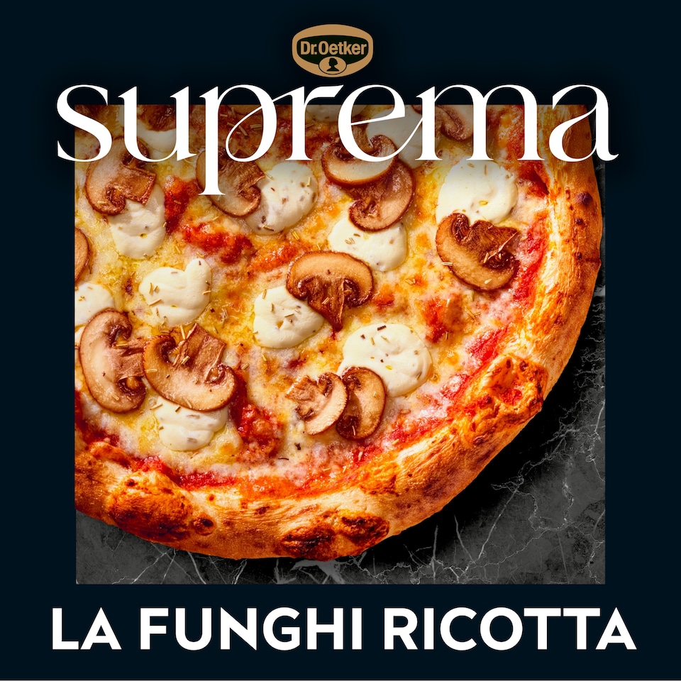 image 1 of Dr. Oetker Suprema La Funghi Lemon Ricotta Mushroom Sourdough Pizza 454g