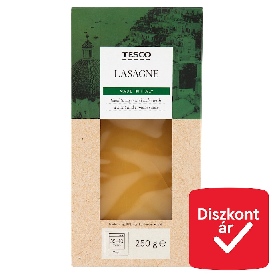 Tesco Lasagne durum száraztészta 250 g