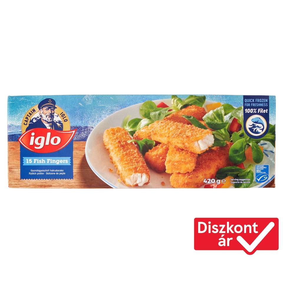 Iglo Quick-Frozen Fish Fingers 15 x 28 g (420 g)