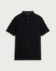 image 4 of F&F Cotton Rich Textured Polo Shirt in Black