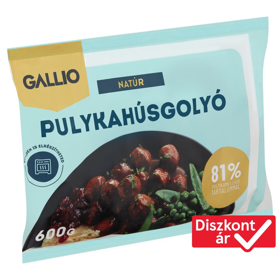 Gallio Natural Turkey Meatballs 600 g