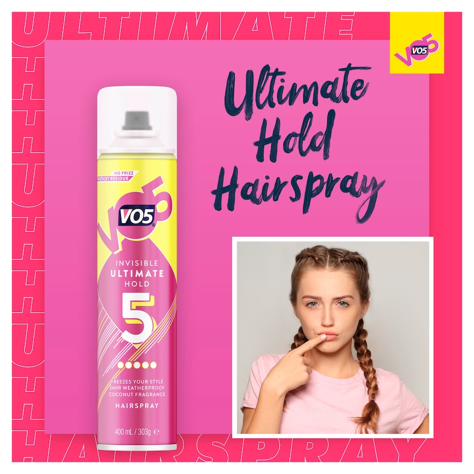 image 1 of Vo5 Ultimate Hold Hair Spray 400Ml