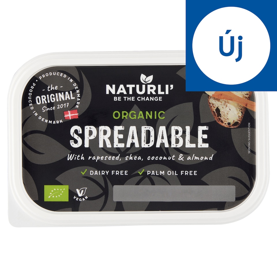 Naturli' vegán 75% növényi zsírtartalmú kenhető készítmény 225 g 