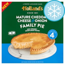 Holland's Mature Cheddar Cheese & Onion Family Pie