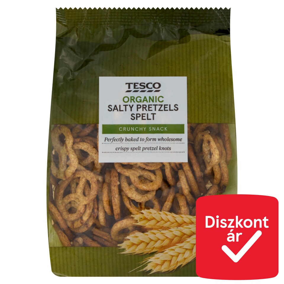 Tesco Organic Spelt Salty Pretzels 100 g
