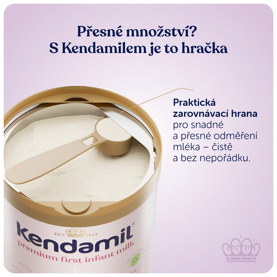 Kendamil Premium 1 DHA+ tejalapú anyatej-helyettesítő tápszer por formájában 800 g  1. kép