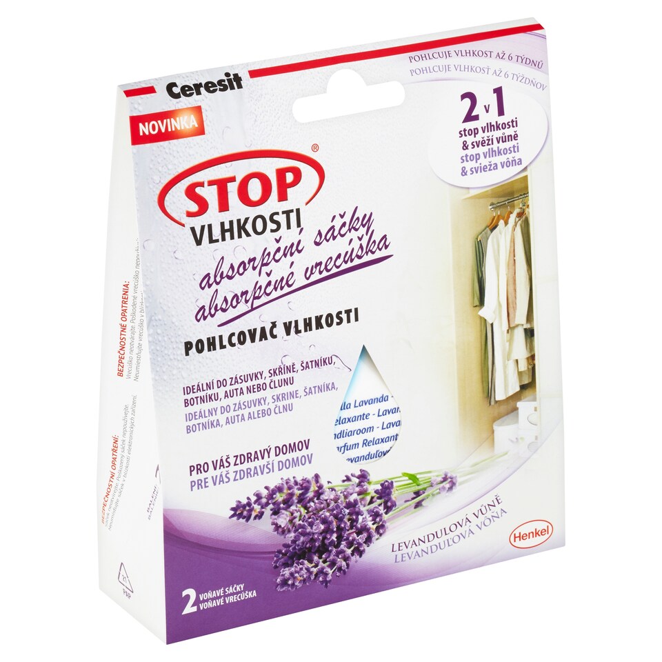 Ceresit Stop Vlhkosti Absorpční sáčky levandulová vůně 2 x 50g