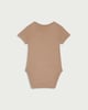 image 2 of F&F Baby 5-Pack Pure Cotton Short Sleeved Bodysuits in Med Nude