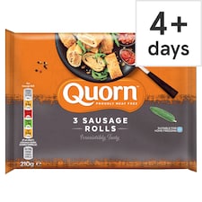 Quorn Sausage Rolls 3 Pack 210g