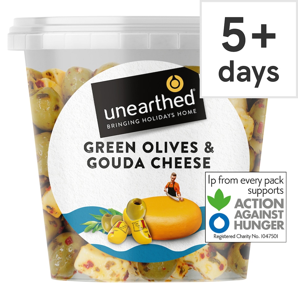 Unearthed Green Olives & Gouda Cheese 330g