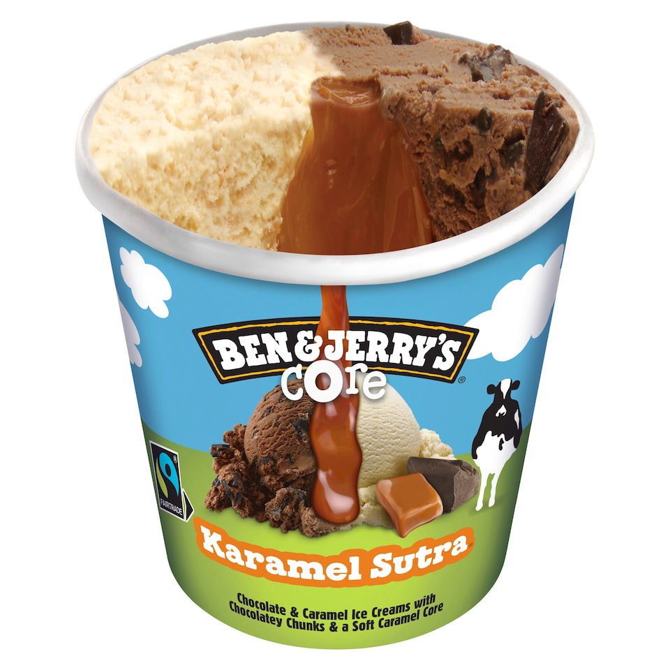 image 1 of Ben & Jerry's Karamel Sutra Core Chocolate & Caramel Ice Cream Tub 465ml